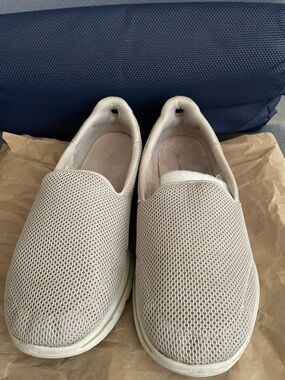 Skechers Men's Slip-On Mesh Loafers - Light Beige